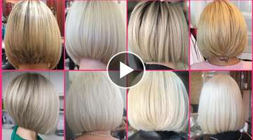 Most Popular Bob HairCuts|| Stucked Bob Hairstyles|| With Awesome Hair Dye Colour Ideas 2023-24