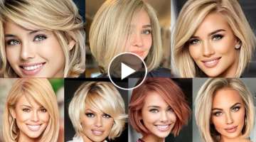Short Hairstyles For Ladies With Amazing Blondes Hair Color Styling For Fall 2023-2024