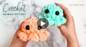 CROCHET KAWAII BABY OCTOPUS - Tutorial *NO SEWING REQUIRED* - Right-Handed version
